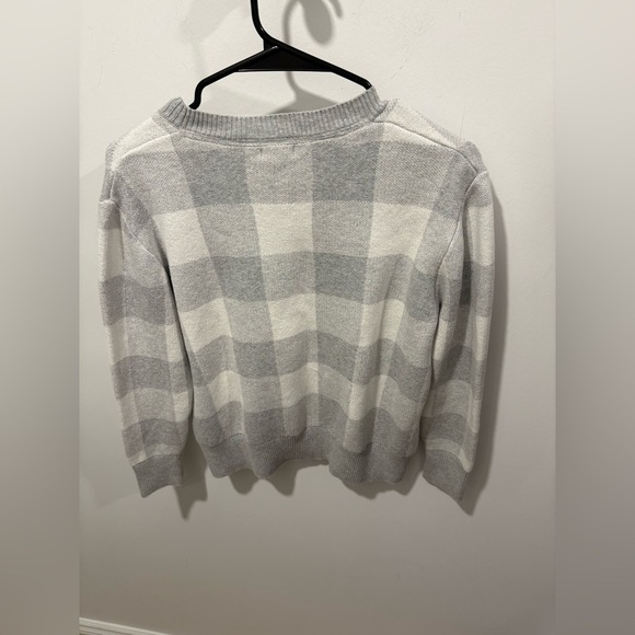 EUC- L.L BEAN -Women's Cotton/Cashmere Sweater, Crewneck Jacquard - Picture 6 of 7